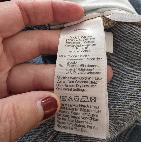 Madewell The Curvy Perfect Jean Shorts Size 18W - Picture 5 of 5